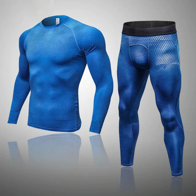Men's Compression Muay Thai Thermal Quick Dry Underwear Full Set