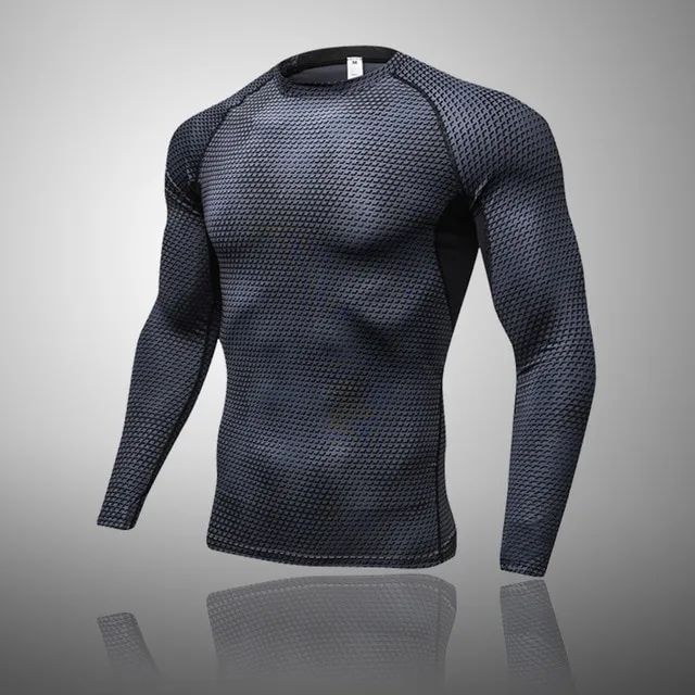 Men's Compression Muay Thai Thermal Quick Dry Underwear T-Shirt
