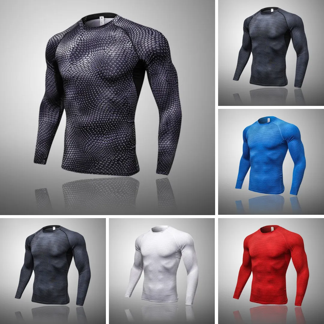 Men's Compression Muay Thai Thermal Quick Dry Underwear T-Shirt
