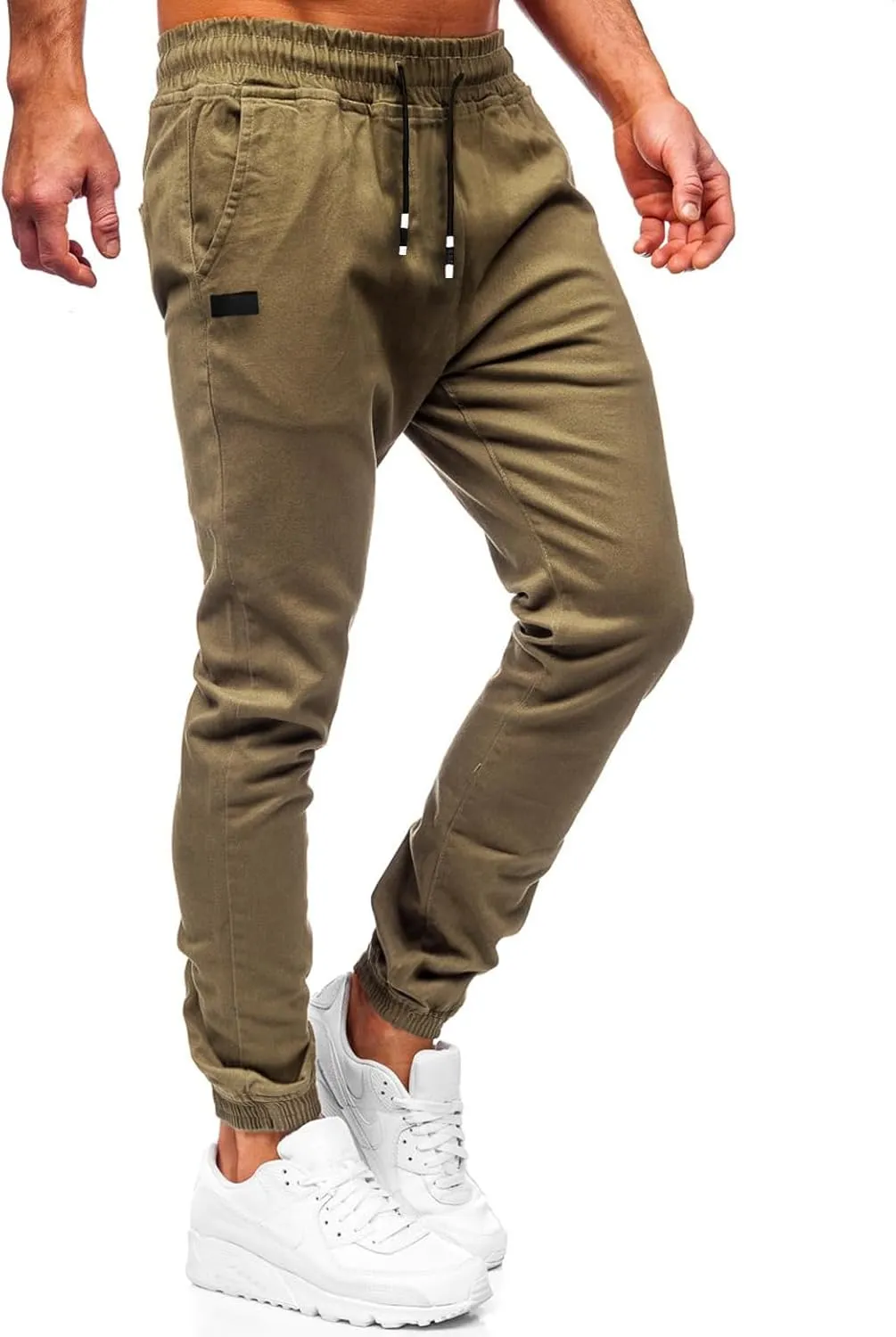 Men's Outdoor Jogging Casual Pants Slim Cargo Workout for Running Sweatpants Hiking