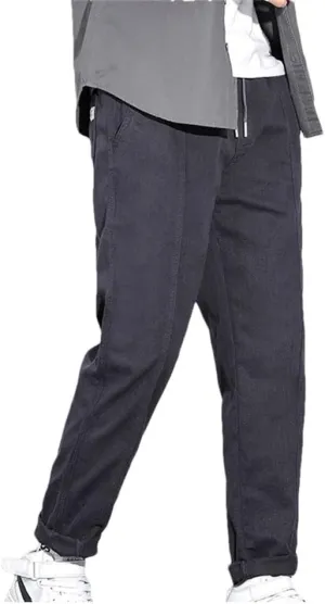 Men's Solid Harem Pants Korean Patch Pocket Cargo Pants Classic Men Thin Streetwear Trousers for