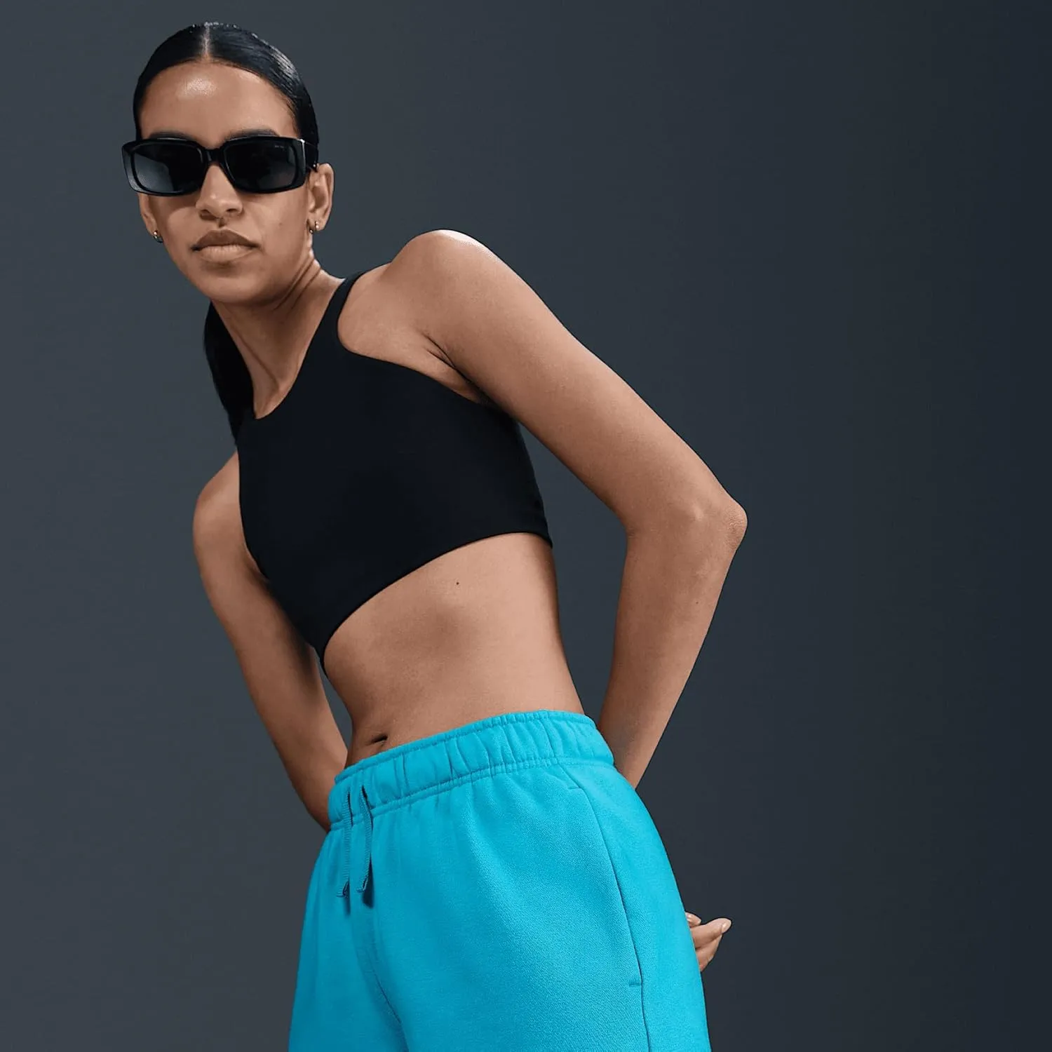 Nike Sportswear Club Fleece Women's Mid-Rise Shorts (DQ5802-345, Dusty Cactus/White)