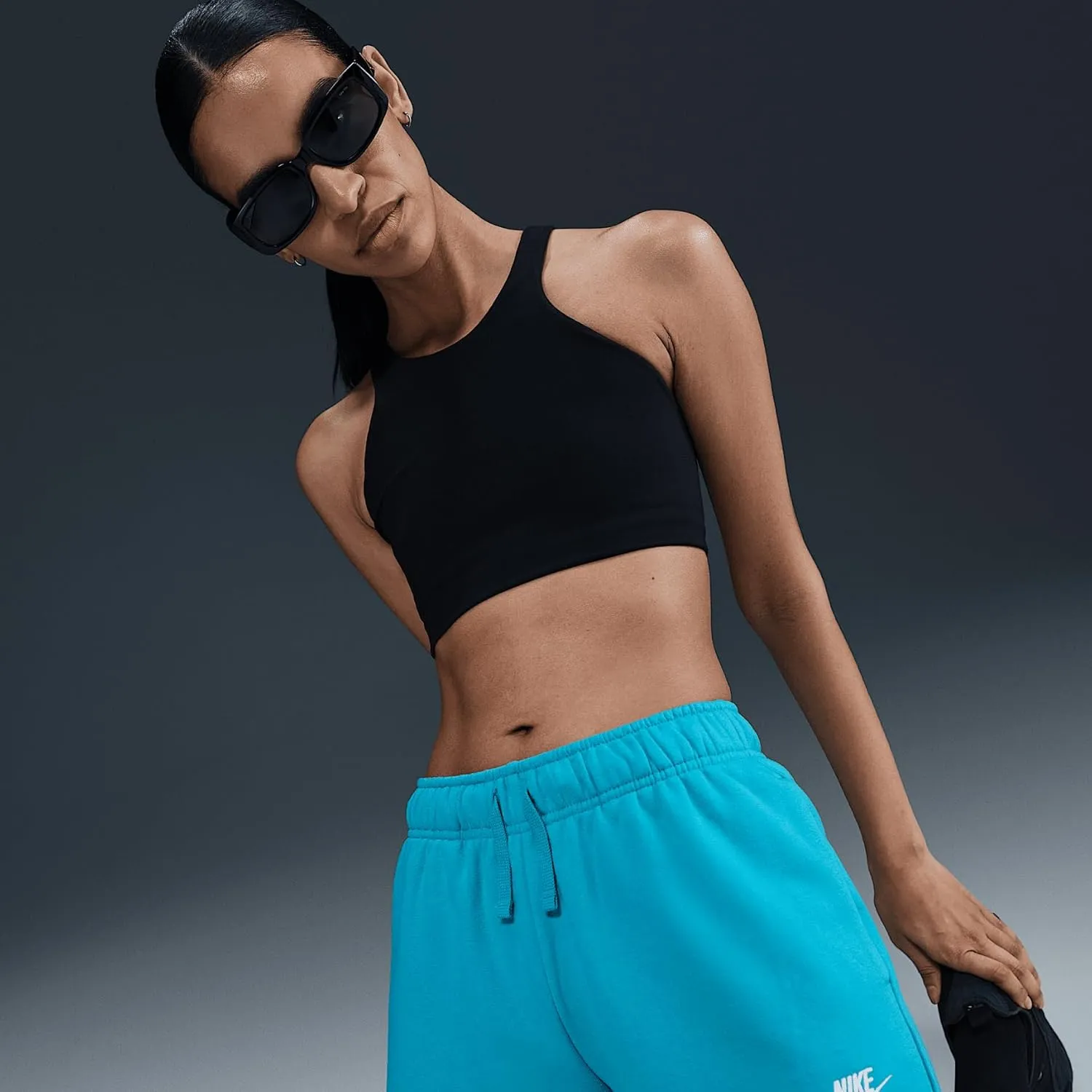 Nike Sportswear Club Fleece Women's Mid-Rise Shorts (DQ5802-345, Dusty Cactus/White)