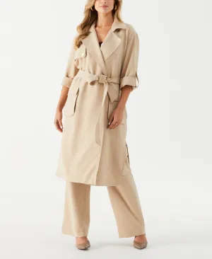 Petite Twill Trench Coat