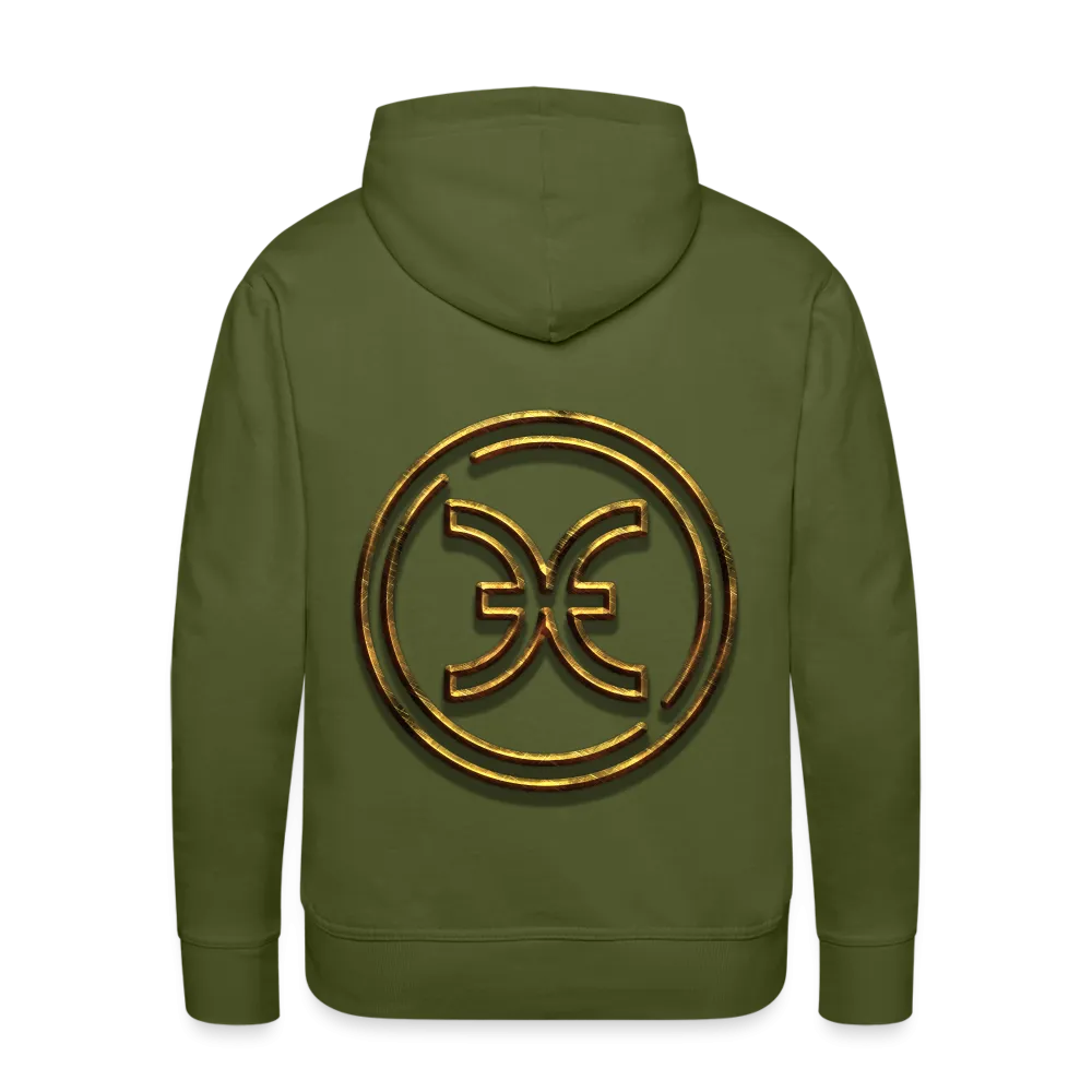 Pisces 3D Gold Men’s Premium Hoodie
