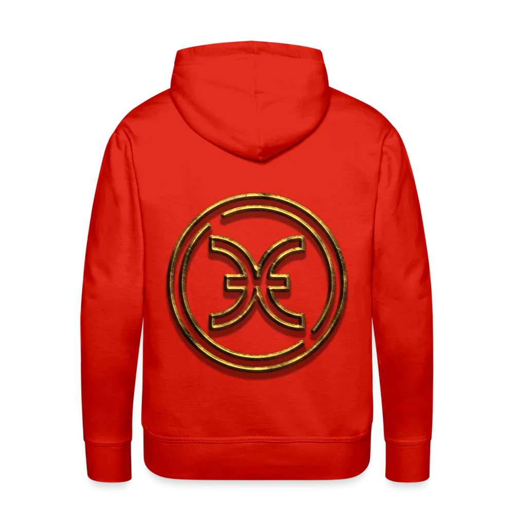 Pisces 3D Gold Men’s Premium Hoodie