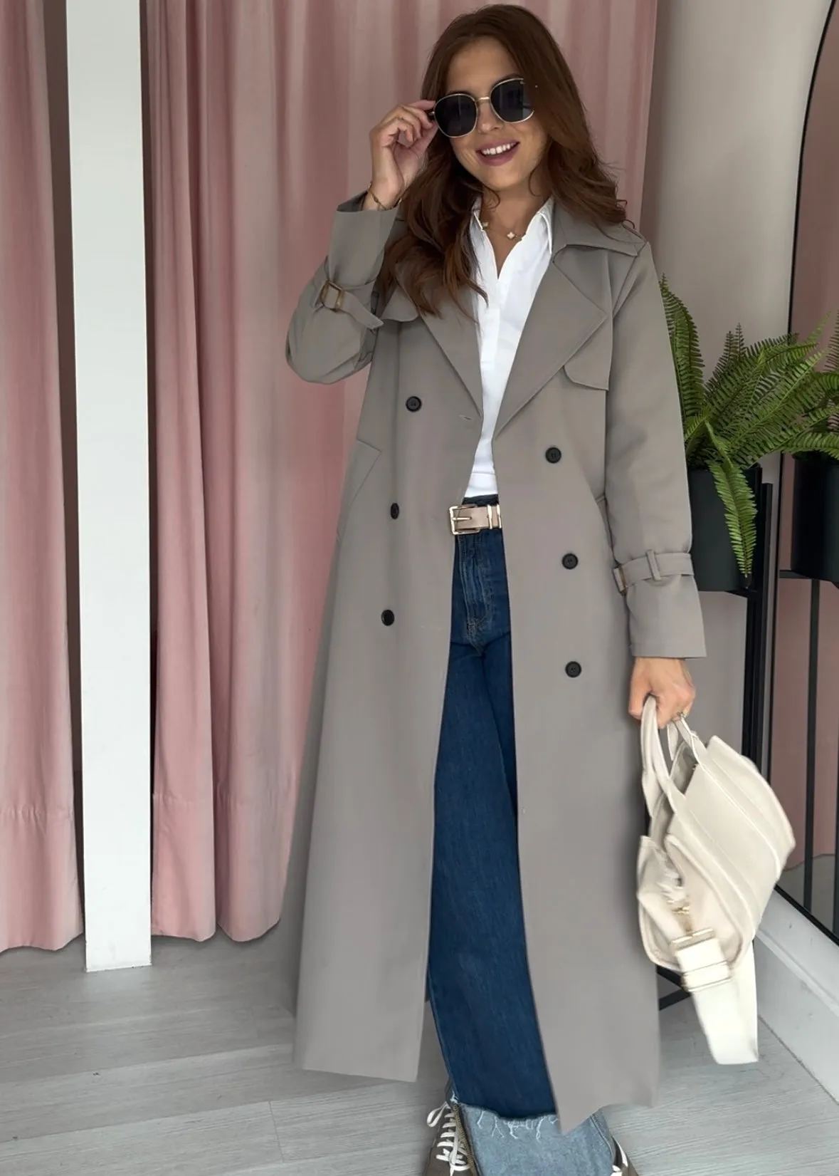Premium Trench Coat - Taupe