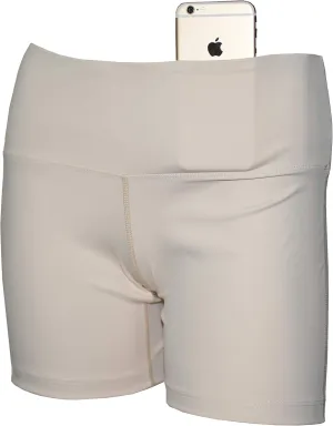 Private Island Women UPF50  Board Shorts Swimsuit Hot Pants Pocket Bathing Swim Suit Rash Guard Bottom (RM3HP)