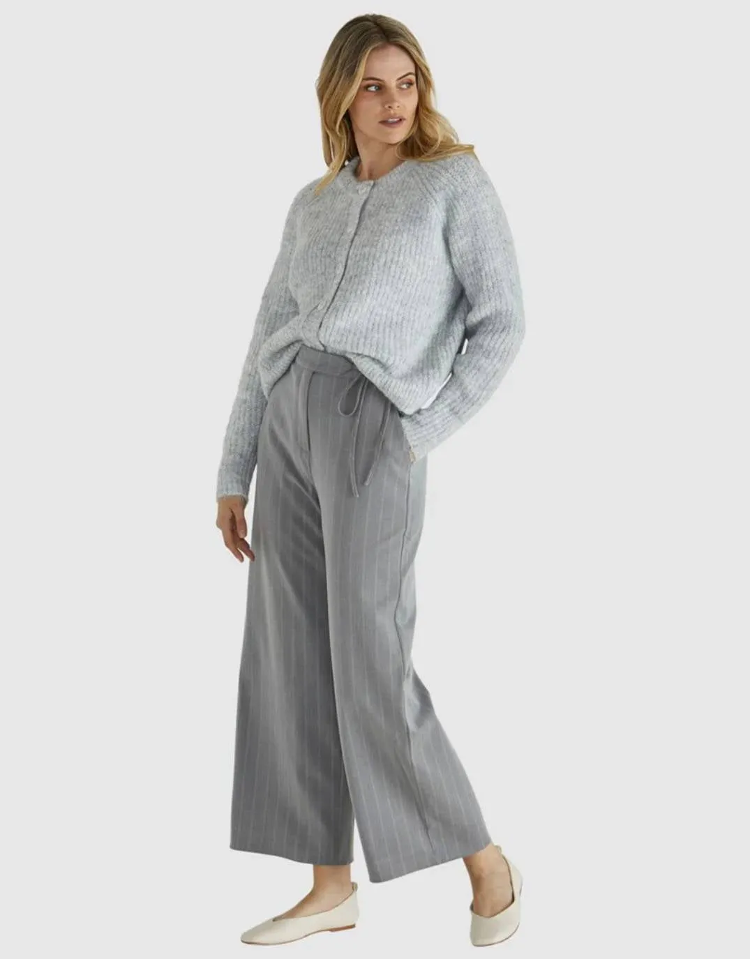 Romee Cardigan - White Marle
