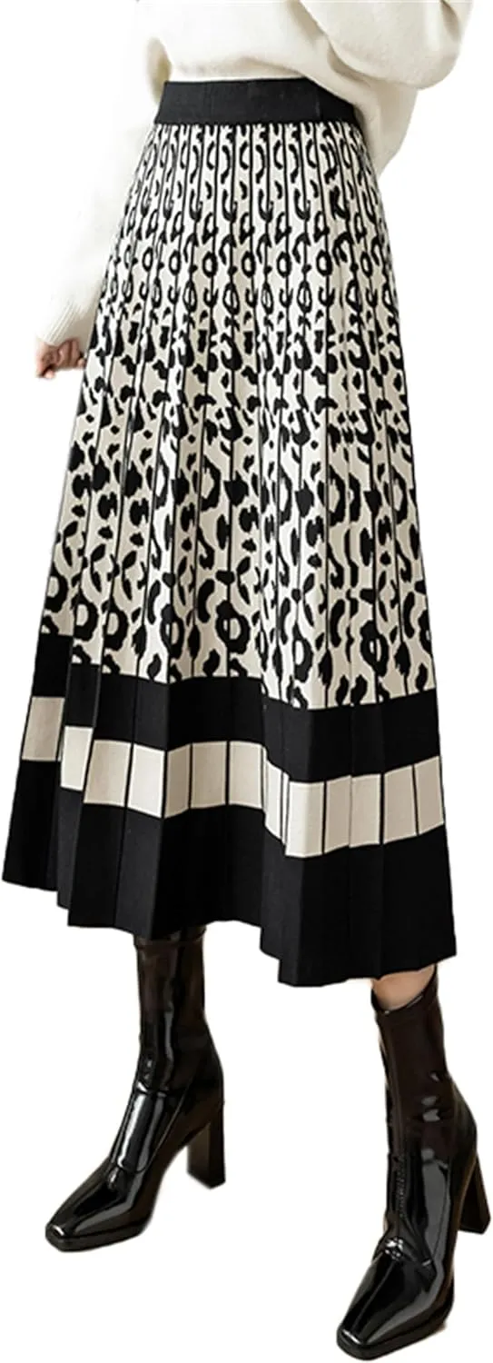 SANGTREE Women's Pleated Knit Maxi Skirt
