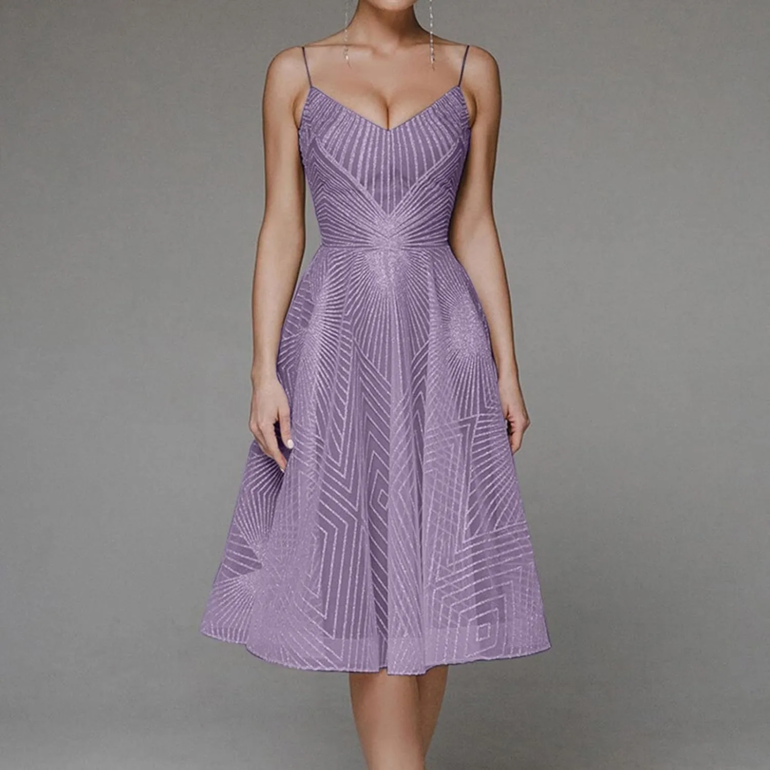 Semi Formal Dresses for Women Evening Party Plus Size Midi Cocktail Elegant Homecoming Prom Dress Summer Beach Dress
