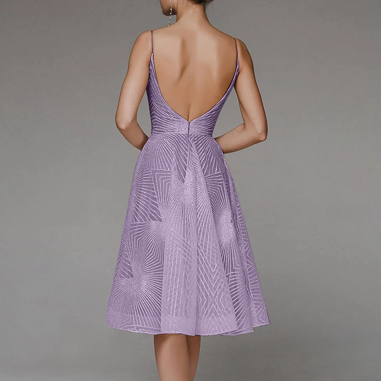 Semi Formal Dresses for Women Evening Party Plus Size Midi Cocktail Elegant Homecoming Prom Dress Summer Beach Dress
