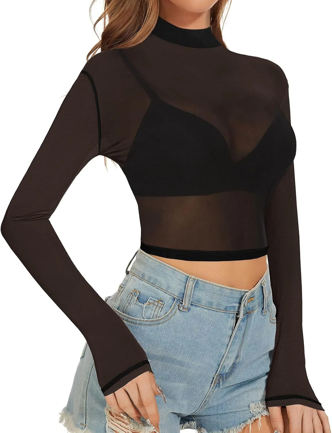 Sexy Lingerie for Women Naughty Sex Plus Size Mesh Sheer Transparent See Through Camisole Tops Silky Cut Out Trendy Tank Top