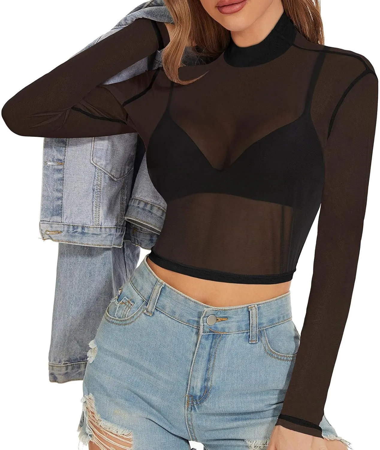 Sexy Lingerie for Women Naughty Sex Plus Size Mesh Sheer Transparent See Through Camisole Tops Silky Cut Out Trendy Tank Top