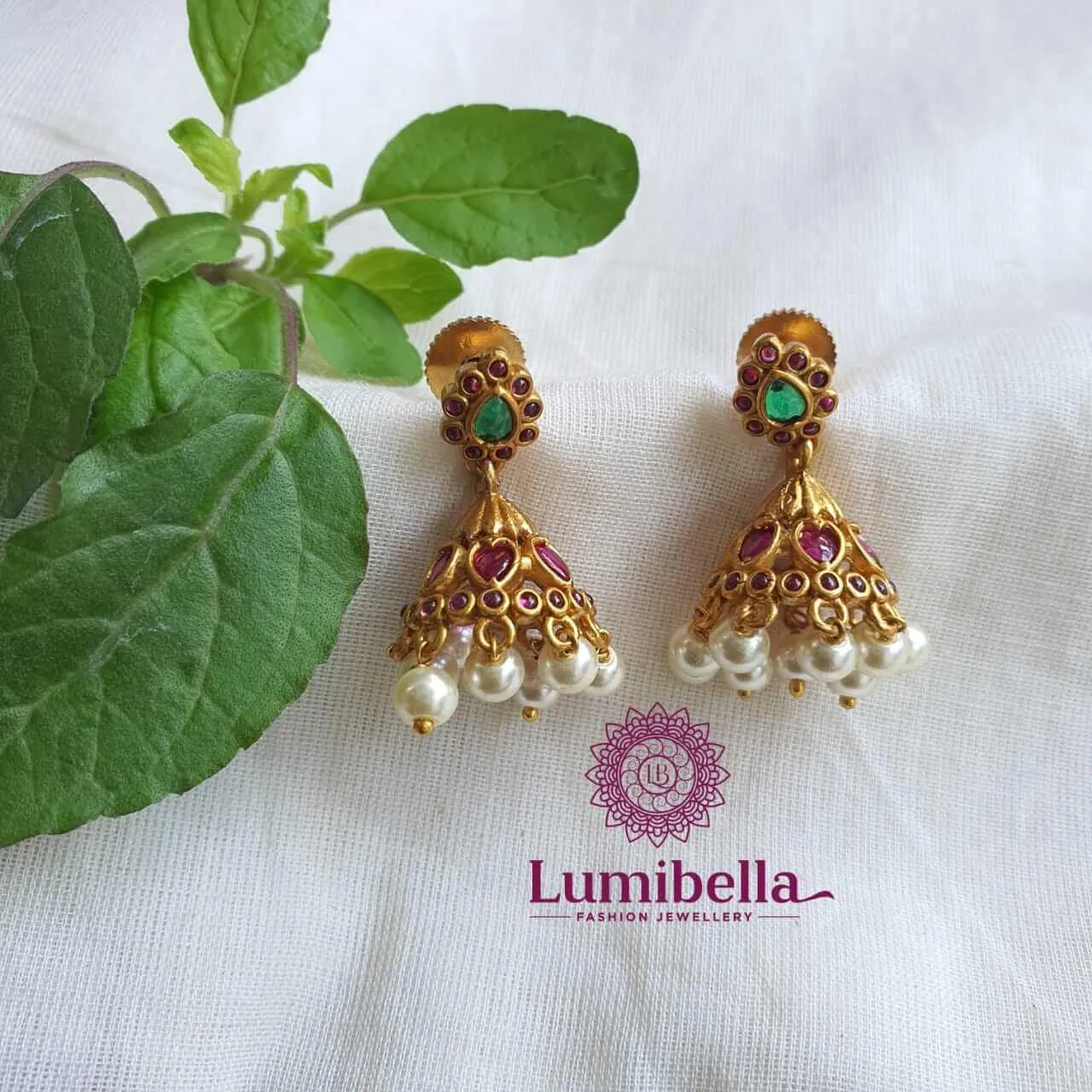 Small Kemp Jhumka Earrings