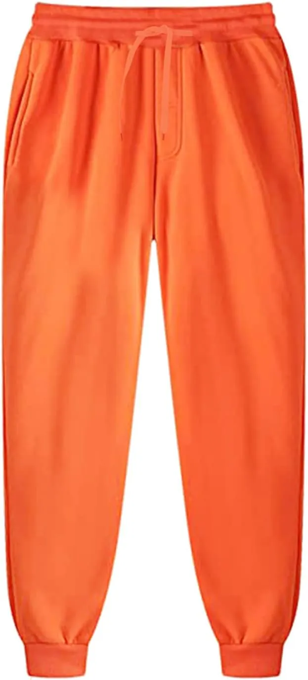 Sweatpants for Men Casual Baggy Work Hiking Joggers Athletic Jogging Running Pants Drawstring Stretch Waist Trouser