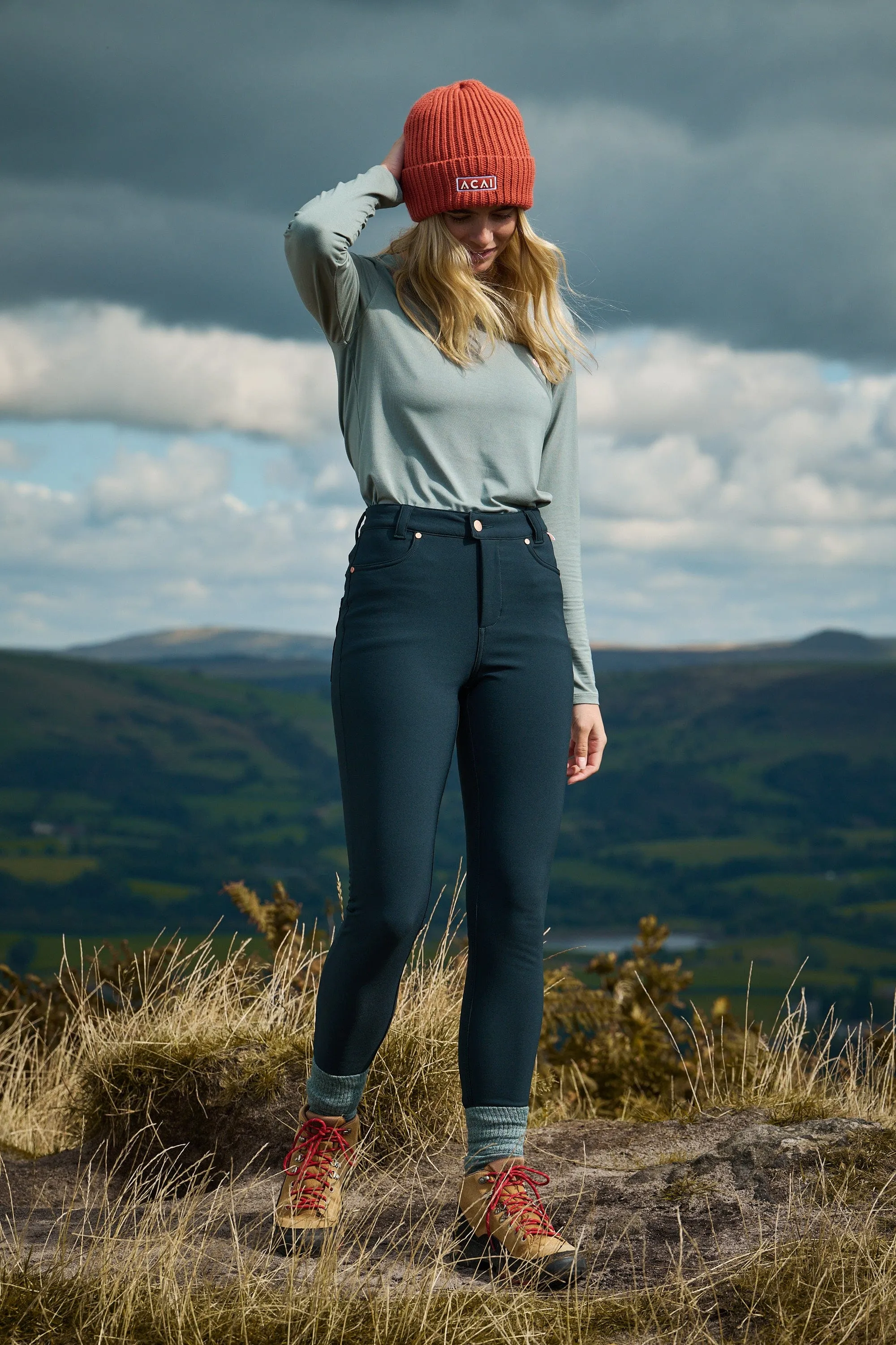 Thermal Skinny Outdoor Trousers - Evergreen
