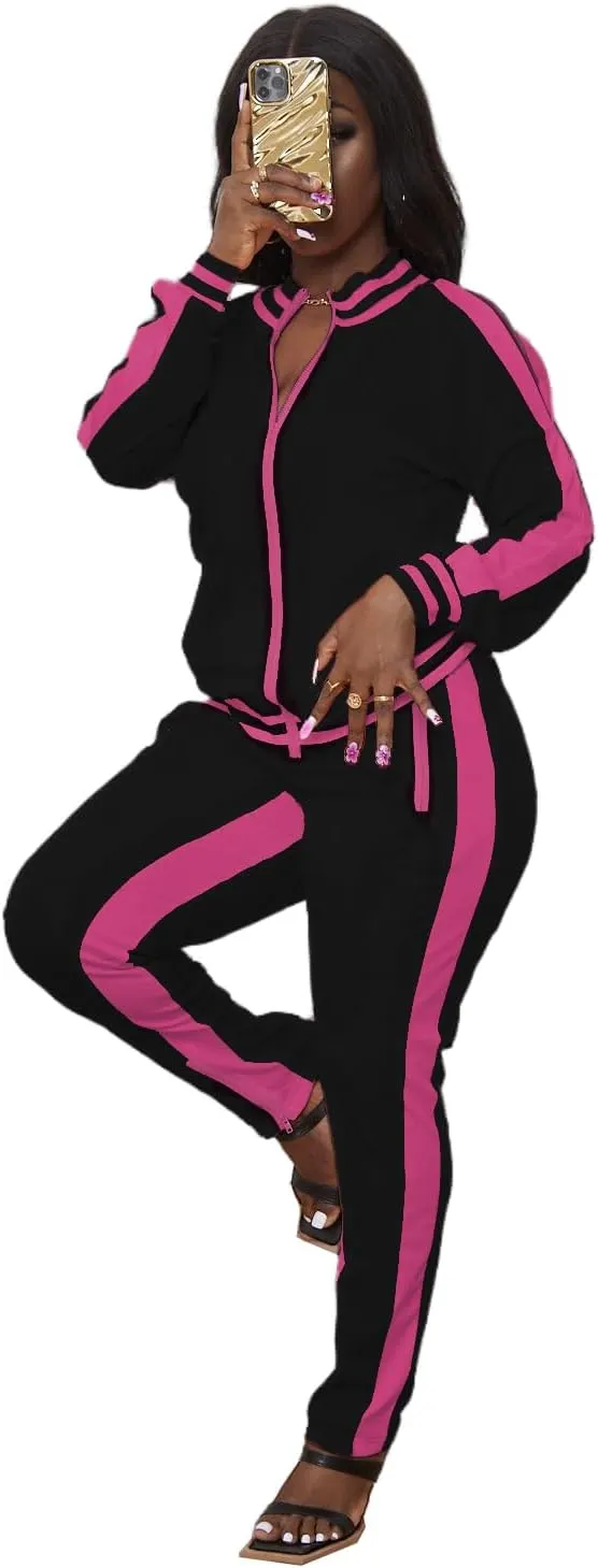 TOPONSKY Women Casual 2 Piece Outfit Long Pant Set Sweatsuits Tracksuits