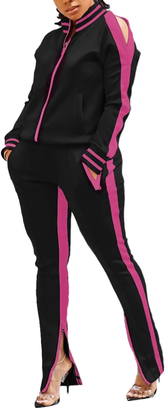 TOPONSKY Women Casual 2 Piece Outfit Long Pant Set Sweatsuits Tracksuits