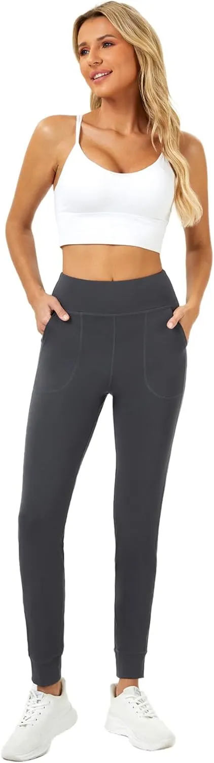 TOPYOGAS Womens High Waisted Joggers Casual Leggings Athletic Yoga Pants with Pocket Workout Pants