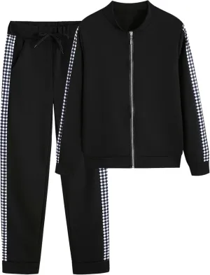 Women's 2 Piece Tracksuit Sweatsuits Sets Hoodie Sweatshirt and Jogging Sweatpants Suit