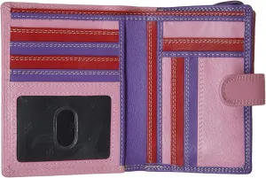 Women's Leather Multi Credit Card Holder Palm Wallet Purse