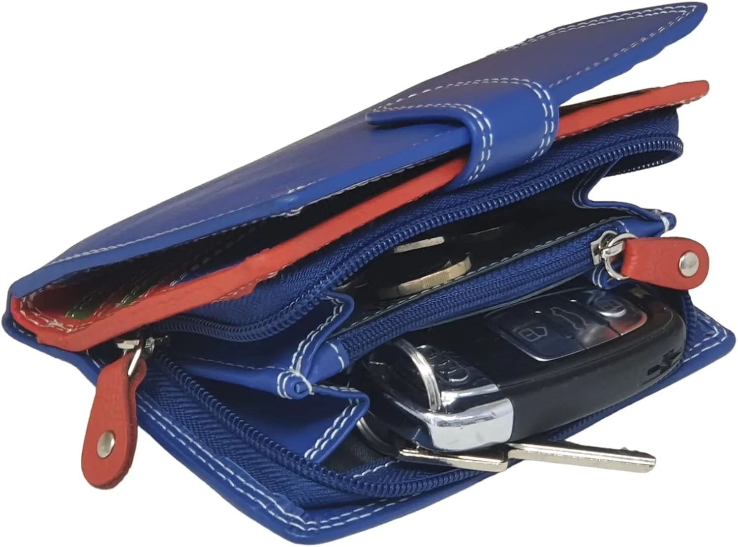 Women's Leather Multi Credit Card Holder Palm Wallet Purse