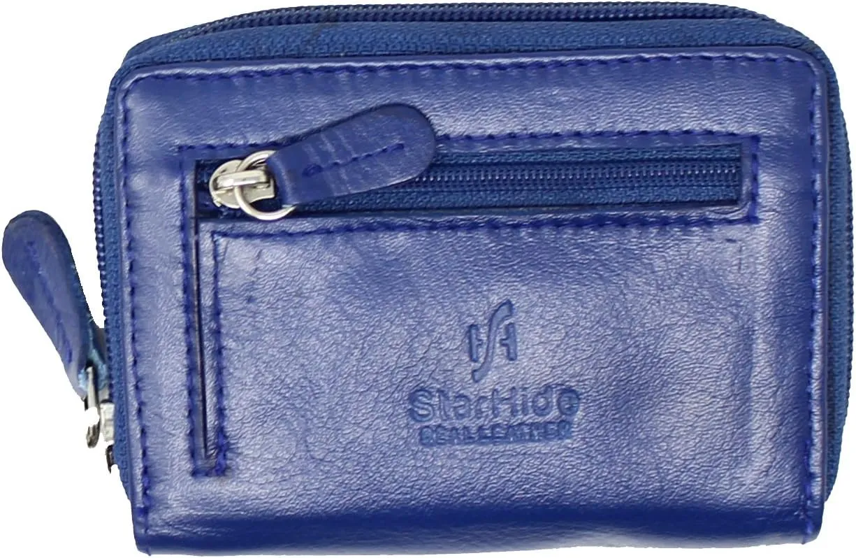 Women's Leather Multi Credit Card Holder Palm Wallet Purse