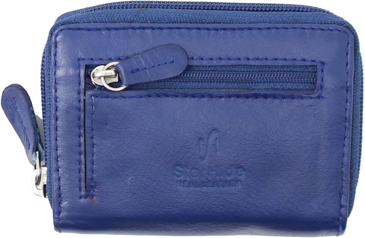 Women's Leather Multi Credit Card Holder Palm Wallet Purse