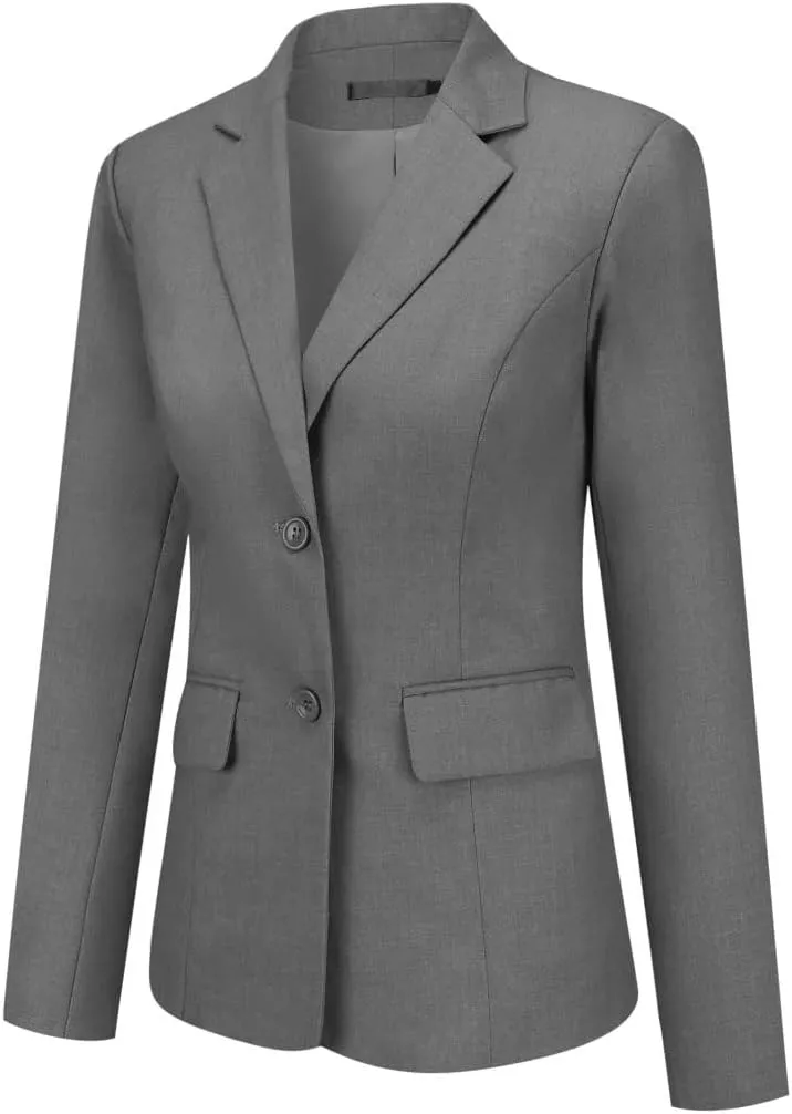 YUNCLOS Women's 2 Pieces Office Suit Set Long Sleeve Blazer Jacket and Suit Pants